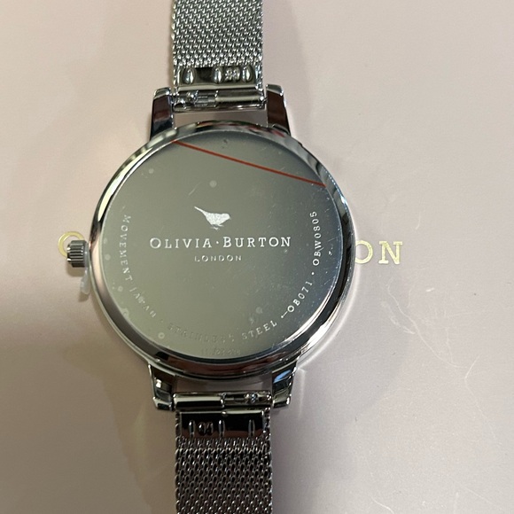 Olivia Burton Abstract Florals Watch With 34mm Silver Face & Silver MeshBracelet main image 7